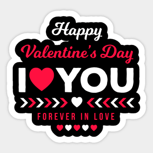 happy valentine day forever in love Sticker